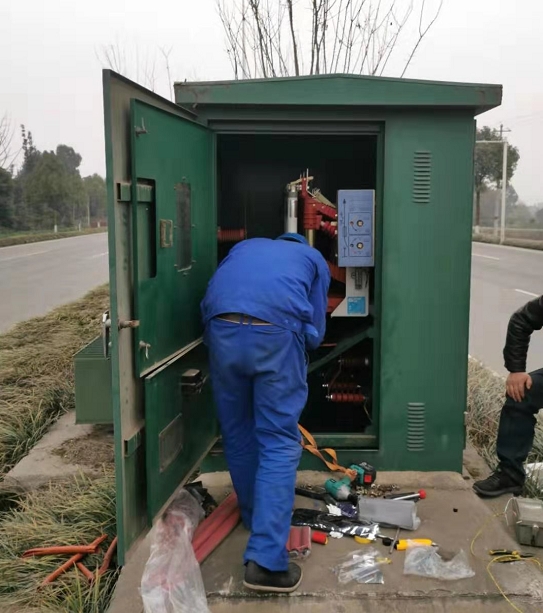 變壓器搶修現場